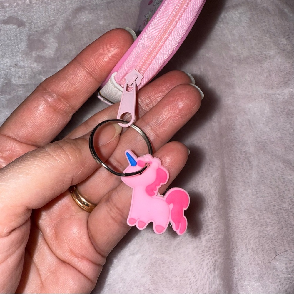 ✨✨5/$10✨✨ Unicorn Wallet Mini Coin Purse Backpack Bag Pendant Keychain New - Picture 5 of 8